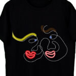 artline faces black tshirt-700×816