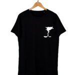 kissing artline fill pocket t-shirt black 1200×1400