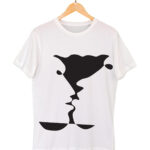 kissing artline fill white t-shirt 1200×1400
